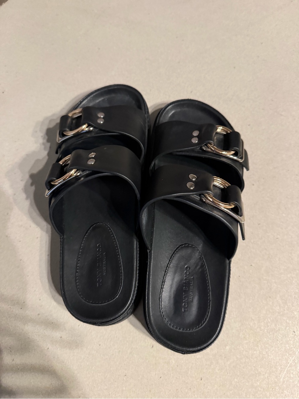 Sandals - Tony Bianco Black Size 38